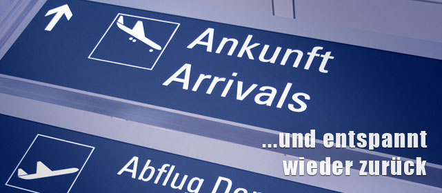Flughafen Ankunft und Abflug Wegweiser